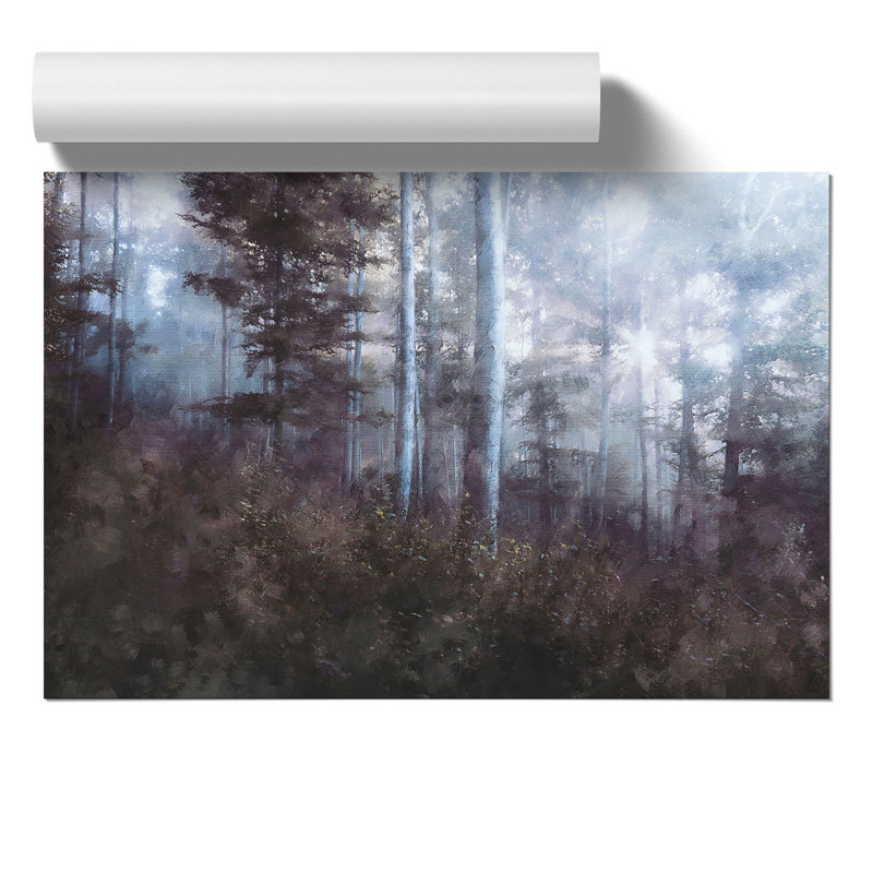 Forest View Painting - Frameless Print, 42cm H x 59cm W x 0.1cm D