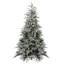 9' Pre-Lit Medium Flocked Winfield Fir Artificial Christmas Tree - Warm White LED Lights