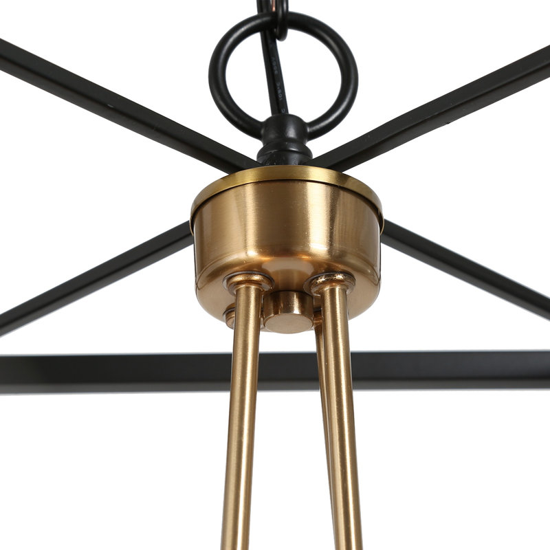 Lustre à intensité variable en fer 4 lumières Narquise