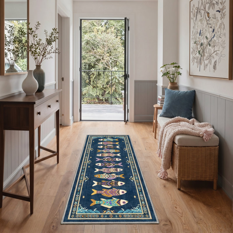 Tapis de bord de mer Bungalow Bungalow, Runner 2' x 6'