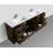 Bobijo 83.2'' Double Bathroom Vanity with Plastic Top