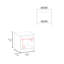 Table de chevet avec rangement ouvert-1315134950