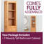 Hatcher Solid Wood Linen Cabinet