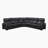 Annitra 128" Modern & Contemporary 3-Piece Faux Leather Power Reclining Sectional Sofa with Ultimate Drop-Down Console with Wireless Charging and Dual Power Reclining & Adjustable Headrests-678050137