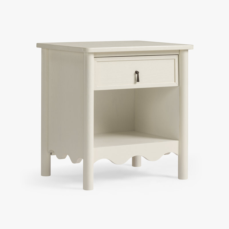 Table de chevet Onda, Ivoire ivoire