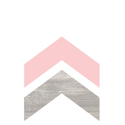 Arrow Copper Pink - Wrapped Canvas Print