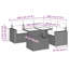  Ensemble de canapé de patio 6 pièces avec coussins en rotin de polyester noir-1113860006-1113860010