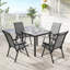 Steel Patio Dining Set Table,