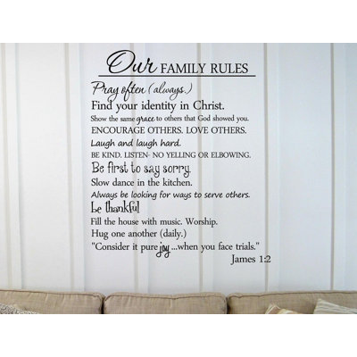 Text & Numbers Wall Decal