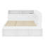 Lit de jour avec tablettes de rangement et ports USB intégrés-125242030