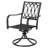 5pcs Metal Patio Dining Set With Umbrella Hole, Swivel Chairs With Cushions-122048995