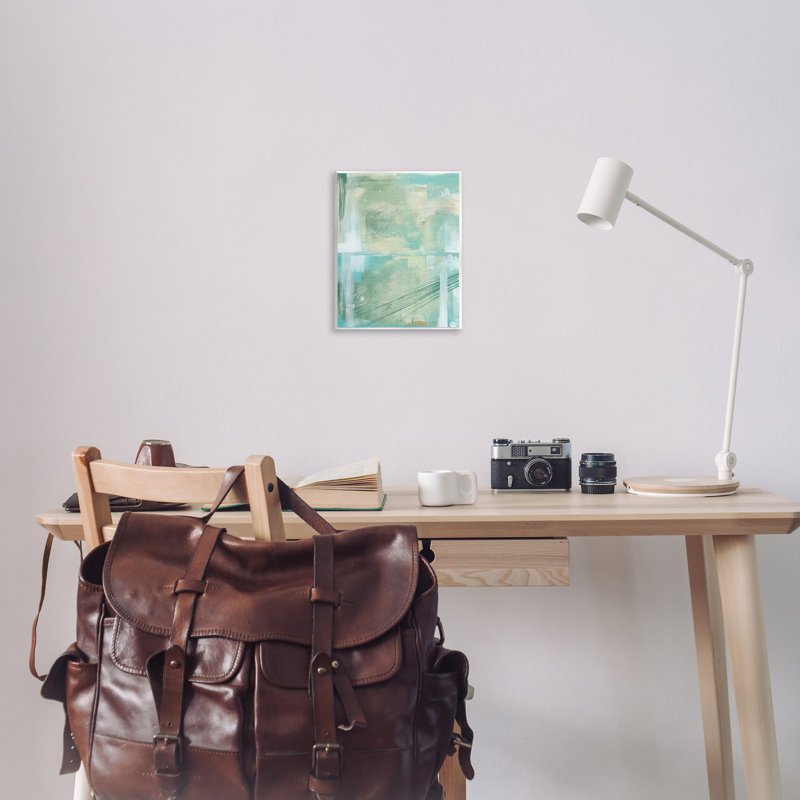 Art mural vert abstrait par Grace Popp