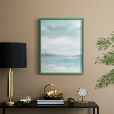 Seaside Sanctuary I, reproduction encadrée - bois massif