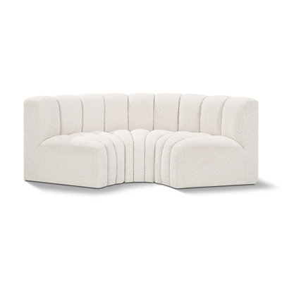 Hollybeth Upholstered Curved Sectional Reversible