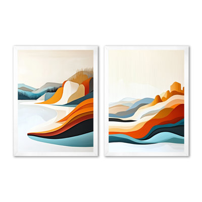 «Frosty Morning in the Prairies I», ensemble de 2 décorations murales, paysages traditionnels