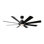 Ventilateur de plafond intelligent d'intérieur / extérieur à 8 pales Aura avec kit d'éclairage à DEL réglable CCT 2700K-3000K-4000K-5000K et télécommande inclus
