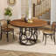 Round Metal Base Dining Table-1571544071