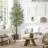 Olive Tree in Pot with Realistic Leaves and Natural Trunk,Olive Plants with Fruits for Home Decor-933122958