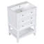 Meuble-lavabo 24 po avec lavabo, armoire de rangement avec tiroir et tablette ouverte, cadre en bois massif
