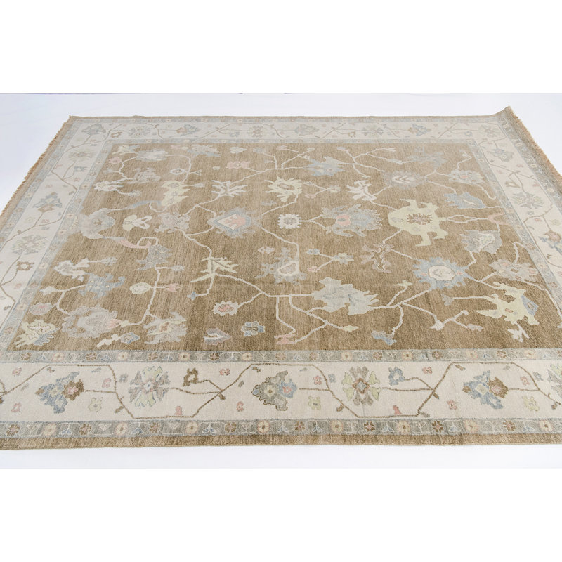 Hand Knotted Wool Oriental Area Rug, Rectangle 12' x 15'