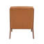 Chaise d'appoint en similicuir rembourré 1 pièce