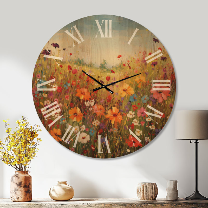 Très grande horloge murale en bois, Surdimensionné