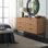 Commode double 6 tiroirs l 63,07 po Starns