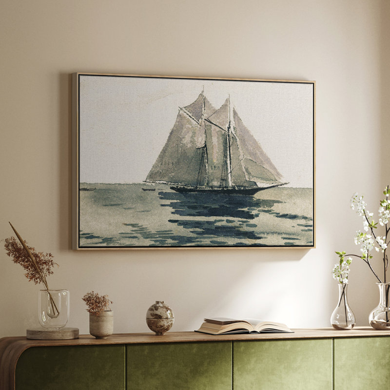 «Vintage Nautical - CCIX» sur toile, H 17 po x l 25 po