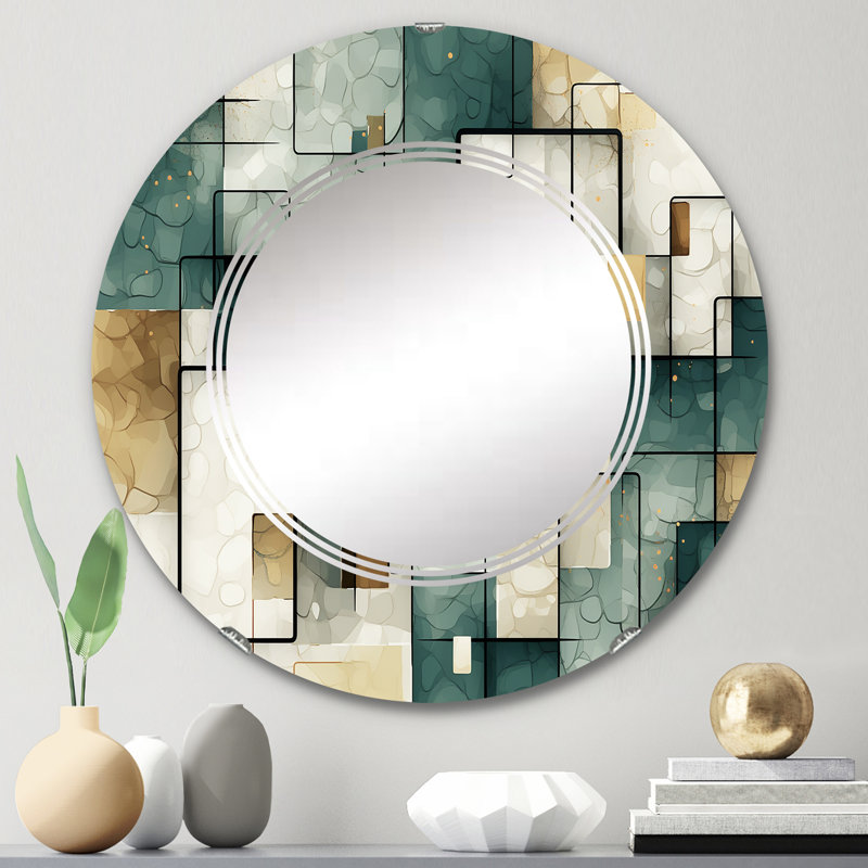 Miroir mural sans cadre Kralinview, 24 po x 24 po