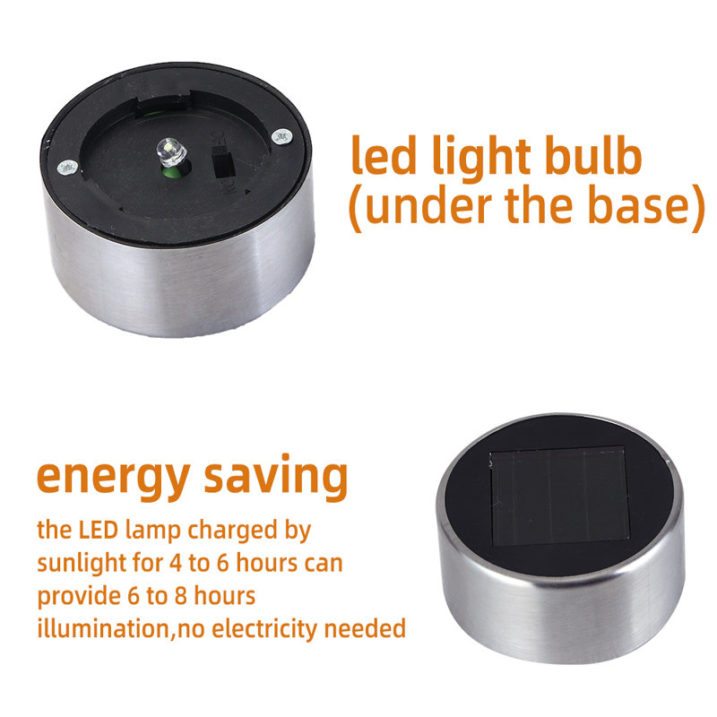 Low Voltage Solar Powered Integrated LED Metal Pathway Light Pack