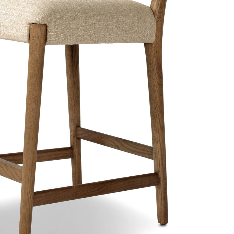 ROTHLER Stool, Counter Stool (27” Seat Height), Beige, Brown