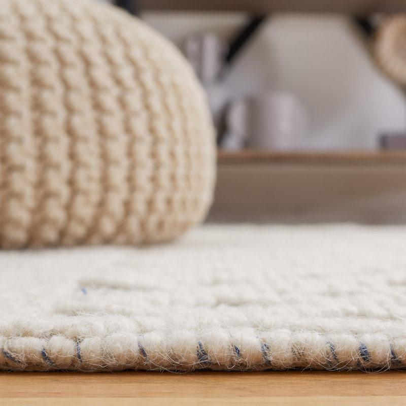 Tapis Natura 308 blanc / gris Nat308A, Rectangle 5 pi x 8 pi