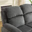 Canapé inclinable électrique de 78,74 po de largeur avec télécommande, inclinable double et 4 pieds stables-1872178206