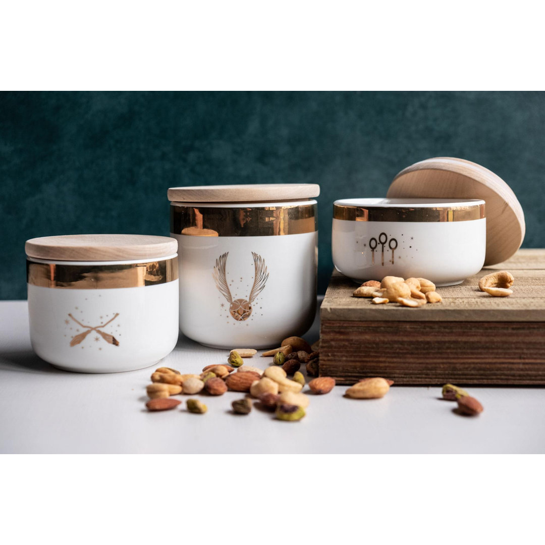 Ceramic / Porcelain Jar - Set of 3 Everly Quinn