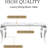 68" Luxury Faux Marble Dining Table Set, Modern Kitchen Table with Stainless Steel Pedestal, Modern Dining Room Table with Velvet Dining Chairs, Dining Table Set-756791584-756791587-756791588