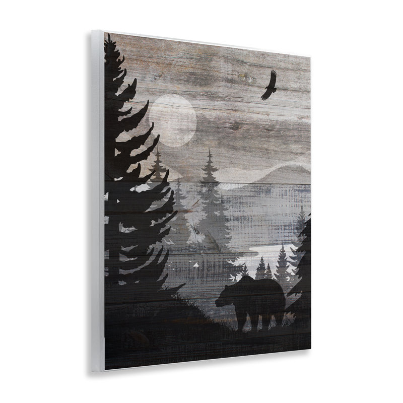 Plaque murale Rustic Woodland Evening, design par Susan Arnot