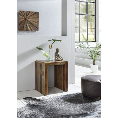 Alma Solid Wood Sled End Table