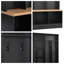 Portemanteau large avec banc de rangement, espace de rangement cubique et tablette, portemanteau multifonctionnel, convient à l'entrée, vestibule, noir-73945