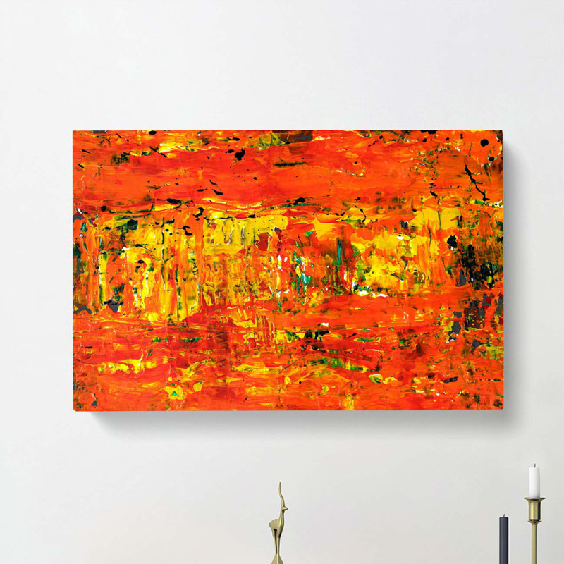 Abstract Art Painting Vol.174 by S.Johnson - Wrapped Canvas Painting, 40cm H x 60cm W x 3cm D