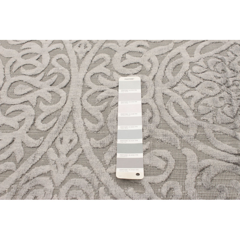 Tapis gris tissé à la main