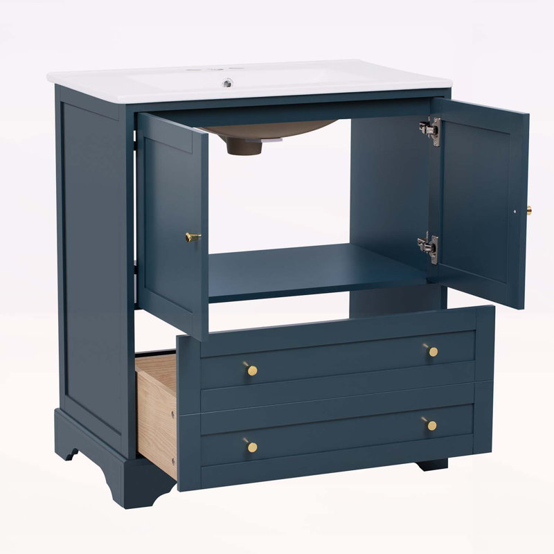 Meuble-lavabo moderne avec des caractéristiques exceptionnelles pour un rangement élégant