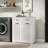Laundry Cabinet ,With 2 Removable Laundry Basket  And 2 Drawers