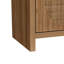 Buffet en chêne 70 po avec rotin véritable et 4 portes