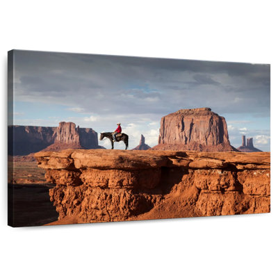 Cowboy In Canyon