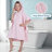 Extli Cotton Terry Cloth Above Knee Kids Unisex Bath Towels with Pockets and Hood-1574433263-1574433259