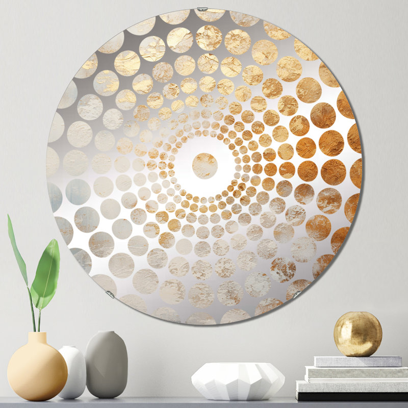Solaris - Miroir décoratif à cercles concentriques, 23,6 po x 23,6 po