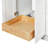   Kayleigh 36 Inch Left Offset Single Oval Sink Bathroom Vanity with Carrara White Quartz Countertop 1.5 Inch in White-1271895573-1271895592