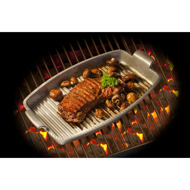 Poêle à griller avec poignées Wilton Armetale Gourmet, 18,25 po