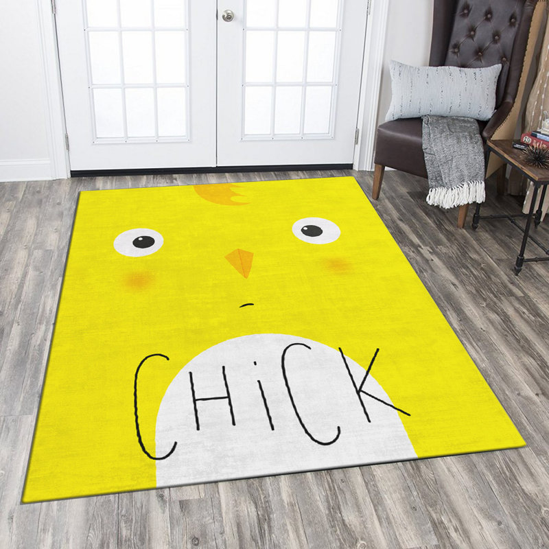 Premium Woven Carpet, 3.3 x 4.6 ft, 100% Polyester, Non-Slip Felt Dot Underside | Raschel Knitting, 0.4 in Pile Height, Machine Washable | Modern Digital Print Design, Ideal for Living Room & Bedroom Decor