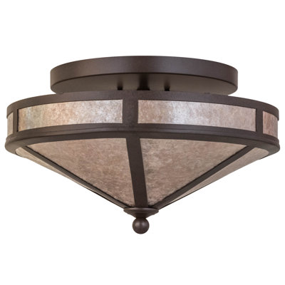 Yearby Glass Semi Flush Mount